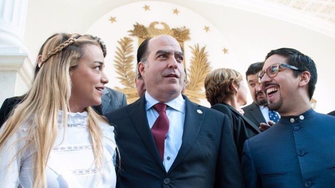 Lilian Tintori, Julio Borges y Freddy Guevara