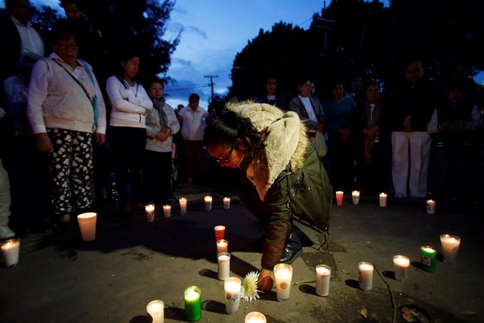 Homenaje a las víctimas del terremoto en Ciudad de México