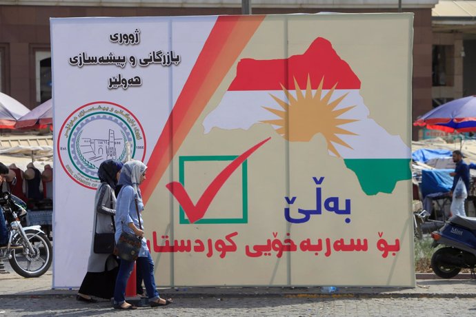 Campaña del referéndum independentista en el Kurdistán iraquí