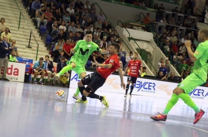 Ortiz, de Inter Movistar, en el partido ante Osasuna Magna