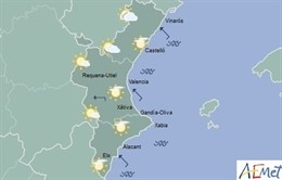 Cielos poco nubosos en toda la región