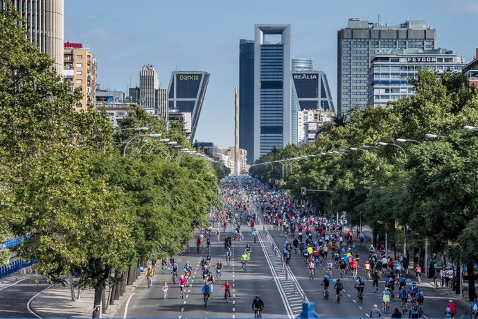 Fiesta de la Bici Bicicleta Movistar Madrid