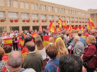 Riojanos defienden y muestran su apoyo por "la unidad de España" en una concentración en Logroño