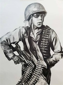 Obra de Javier Población que se puede ver en Cáceres