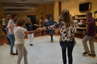 Sardanas y presencia policial en Lleida en víspera de la votación