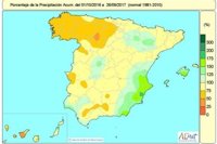 El año hidrológico acaba con un 14% menos de lluvias, el peor del último lustro