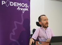 Echenique (Podemos) confía en que el 2 de octubre se busque "una solución política" al conflicto de Cataluña