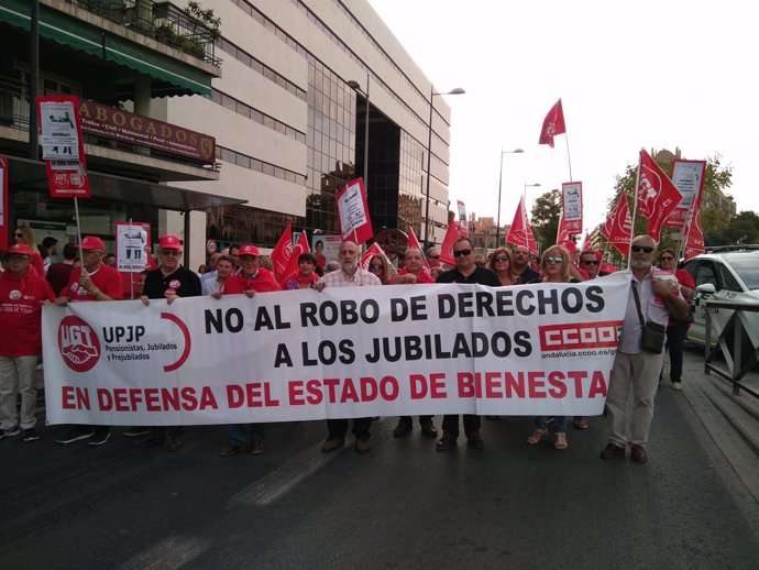 La marcha por las pensiones dignas llega a Granada