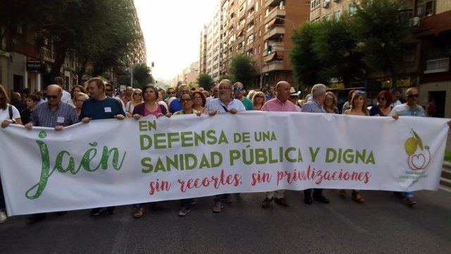 Marcha por una sanidad digna en Jaén