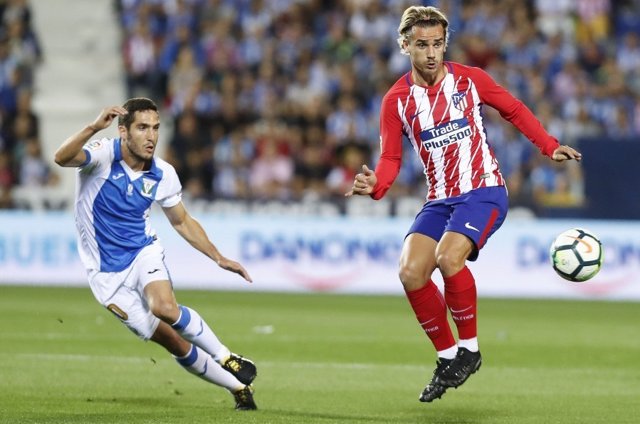 Griezmann y Zaldua en el Leganés - Atlético de Madrid