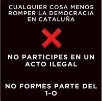 El PP pide en un vídeo hacer "cualquier cosa" este domingo menos "romper la democracia en Cataluña"