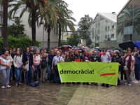 Miembros de MÉS per Mallorca viajan a Barcelona como muestra de apoyo al referéndum catalán y a la democracia