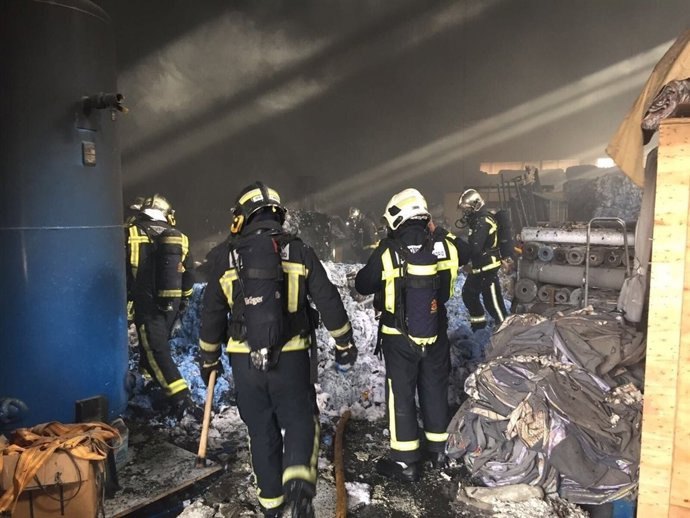 Incendio en Valdemoro