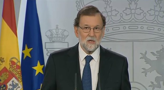 Intervenció de Mariano Rajoy en la Moncloa