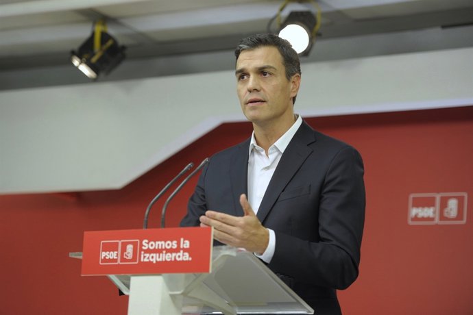 Pedro Sánchez compareix a Ferraz l'1 d'octubre