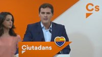 Ciudadanos critica el "golpe de Estado" de Puigdemont y pide elecciones en Cataluña