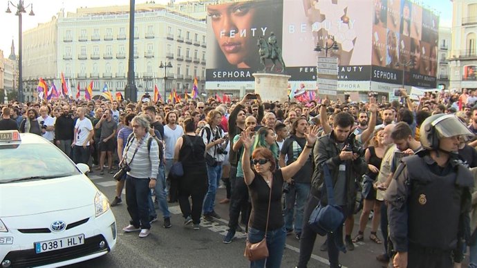Concentración en apoyo a Cataluña