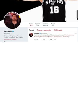 Twitter de Pau Gasol