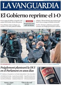 Las portadas de los periódicos de hoy, lunes 2 de octubre de 2017