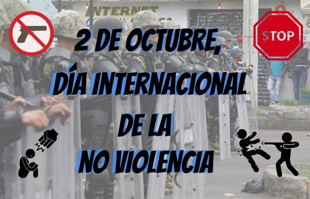 El 2 de octubre es el Día Internacional de la No Violencia