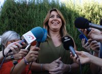 Susana Díaz pide actuar con "calma y en el marco de las leyes" y cree que Rajoy tendrá que dar explicaciones por el 1-O