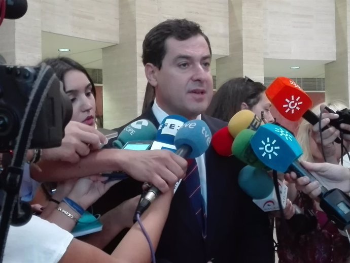 Juanma Moreno, hoy ante los medios