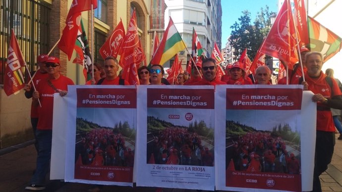 La marcha riojana ha discurrido de Navarrete a Logroño