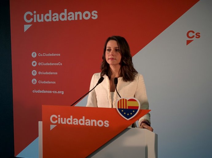 La líder de Cs a Catalunya,  Inés Arrimadas