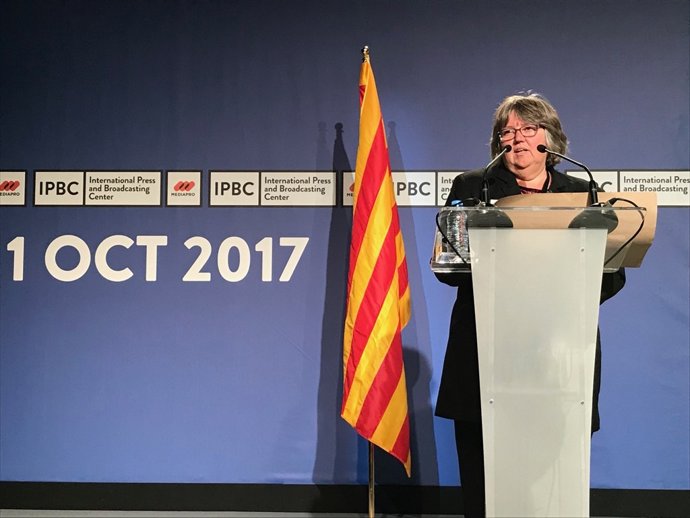 Helena Catt, portaveu de l'Equip Internacional d'Experts Electorals Intles.