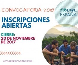Convocatoria para estudiantes en colegios Mundo Unido