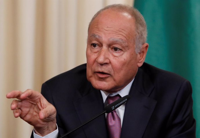 El secretario general de la Liga Árabe, Ahmed Abul Gheit