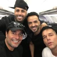 Chayanne, Ricky Martin, Luis Fonsi y Nicky Jam viajan a Puerto Rico