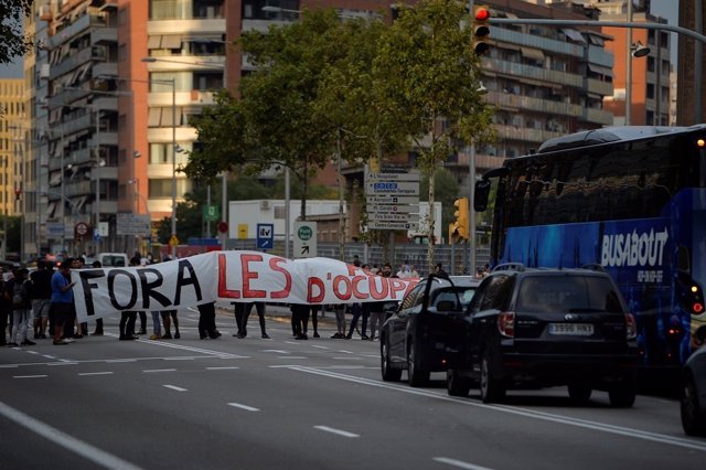 Piquete en Barcelona