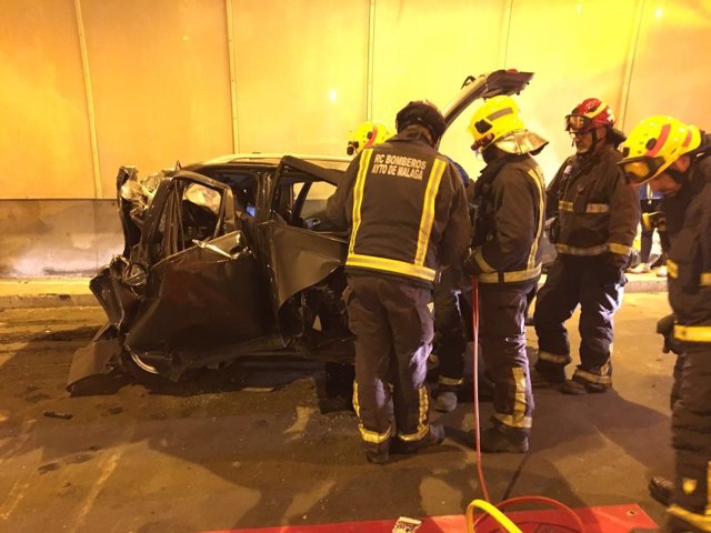 Accidente en túnel de Churriana 