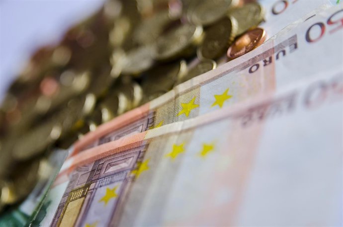 Monedes, moneda, billet. Billets, euro , euros, capital