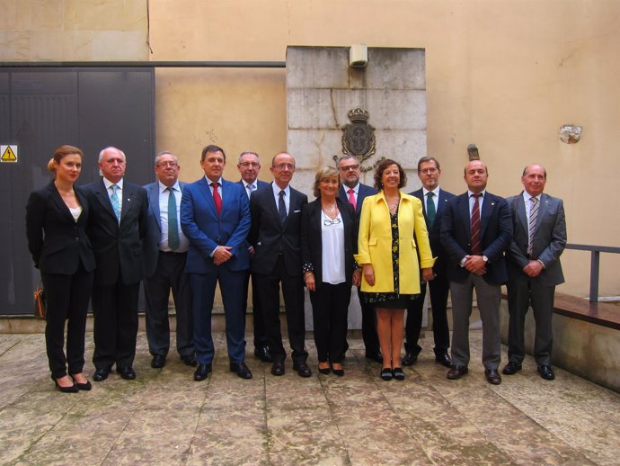 Representantes de la Comisión intercolegial de Asturias