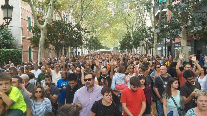Manifestació a l'Hospitalet de Llobregat