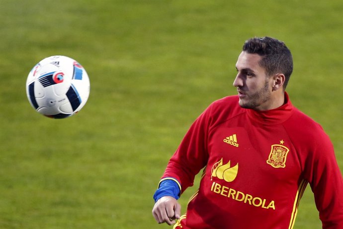 Koke, con la selección española