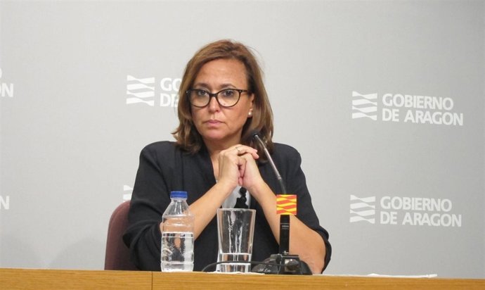 La consejera de Educación, Cultura y Deporte de Aragón, Mayte Pérez