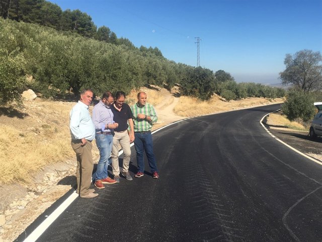 Visita a las obras ejecutadas en la carretera del Puerto de Tíscar.