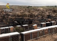 Investigadas dos personas por el incendio de 4.000 m2 de monte bajo en Mula, presuntamente por una imprudencia