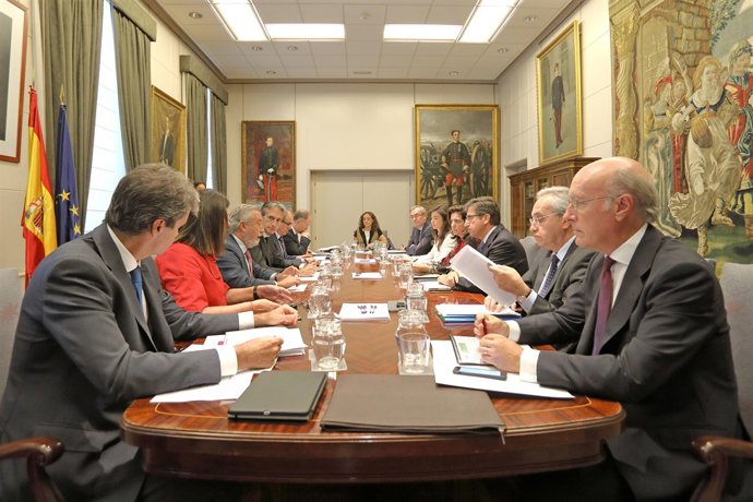 Reunión de seguimiento de la huelga en Catalunya