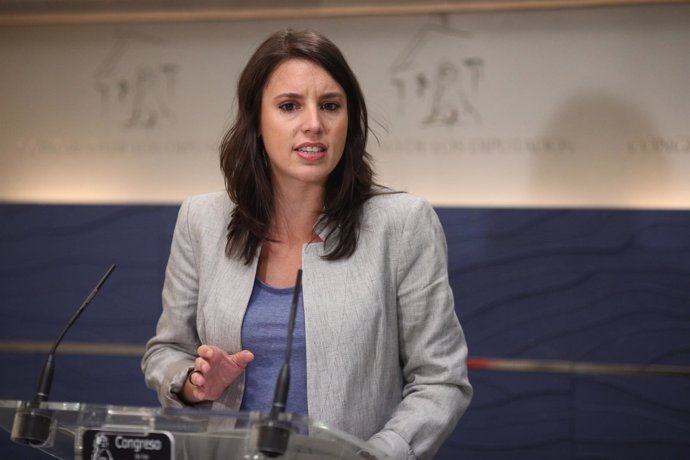 Rueda de prensa de Irene Montero en el Congreso