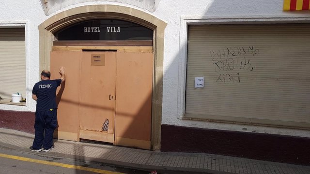 Hotel Vila de Calella que ha desalojado a guardias civiles