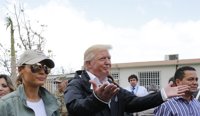 Trump a su llegada a Puerto Rico: "Habéis desfasado un poco más nuestro presupuesto, pero está bien"
