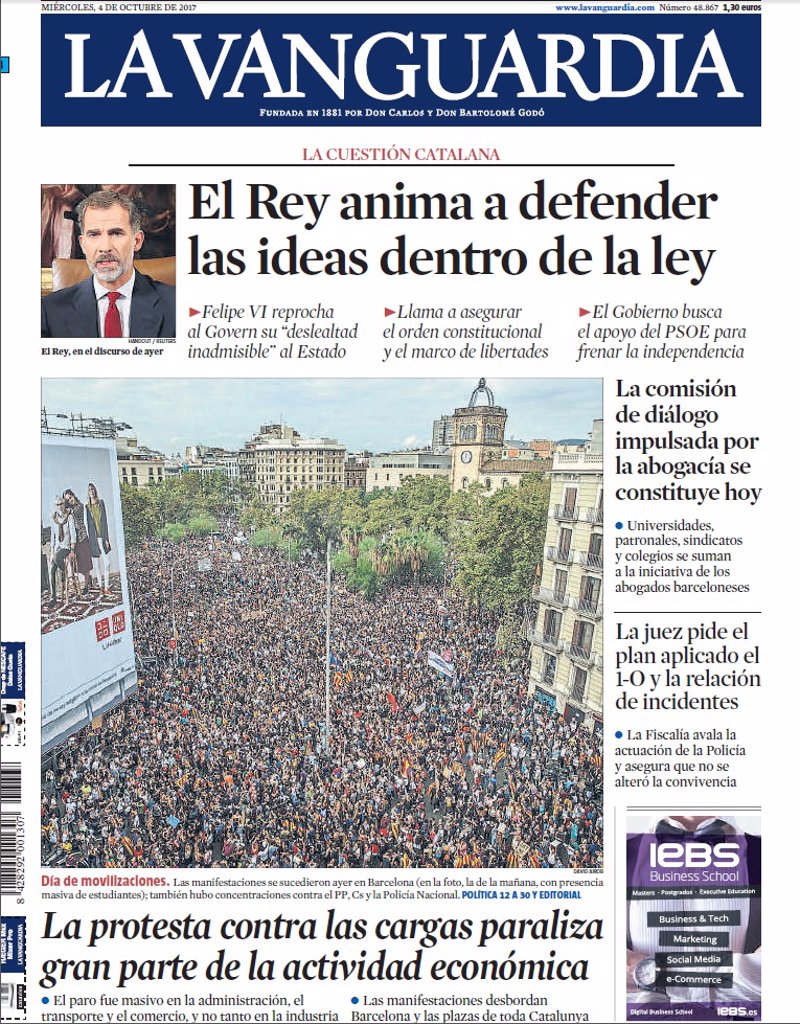 Portadas de la prensa española de hoy 04/10/2017 Fotonoticia_20171004010809-17102294039_800