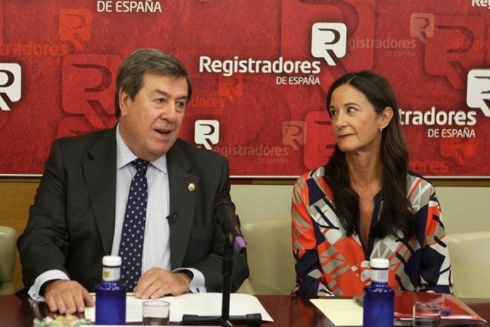 El presidente del Colegio de Registradores, Gonzalo Aguilera,
