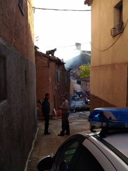 Soria: Calle donde se encuentran las viviendas afectadas