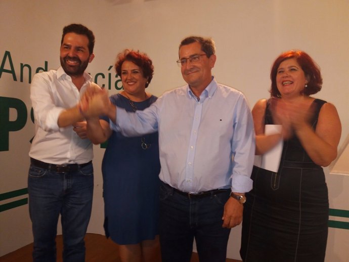López, Jiménez, Entrena y Ramón, tras las votaciones primarias del PSOE