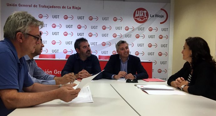 Reunión PSOE con UGT